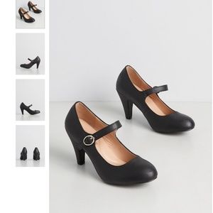 ModCloth Mary Jane Heels Pumps Black 8.5